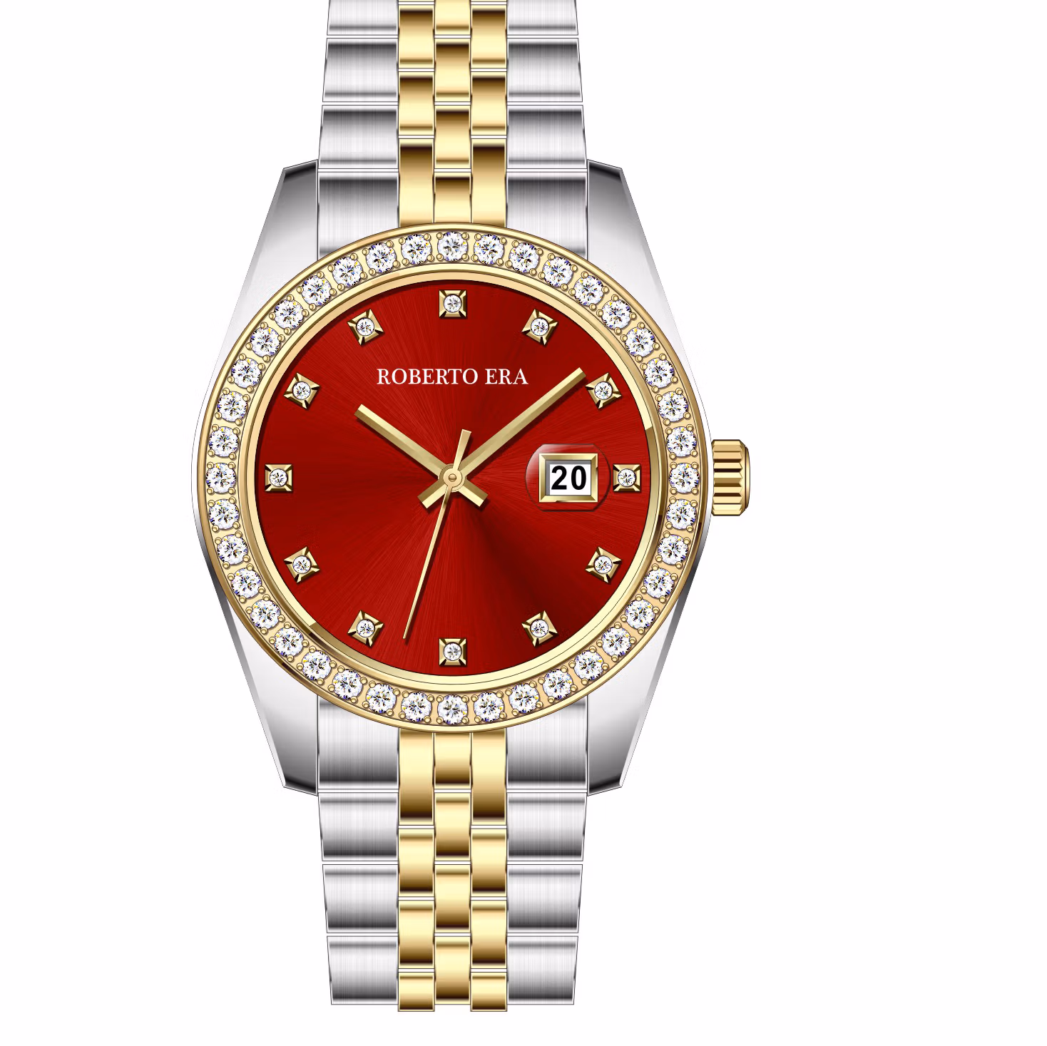 Roberto Era Women’s Crystal Watch All Stainless Steel 31mm – RE5658