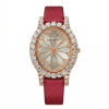Roberto Era Watch Oval Silk Leather Strap Crystal 33mm – RE2202B