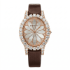 Roberto Era Watch Oval Silk Leather Strap Crystal 33mm – RE2206