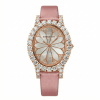Roberto Era Watch Oval Silk Leather Strap Crystal 33mm – RE2208