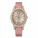 Roberto Era Watch Oval Silk Leather Strap Crystal 33mm – RE2208