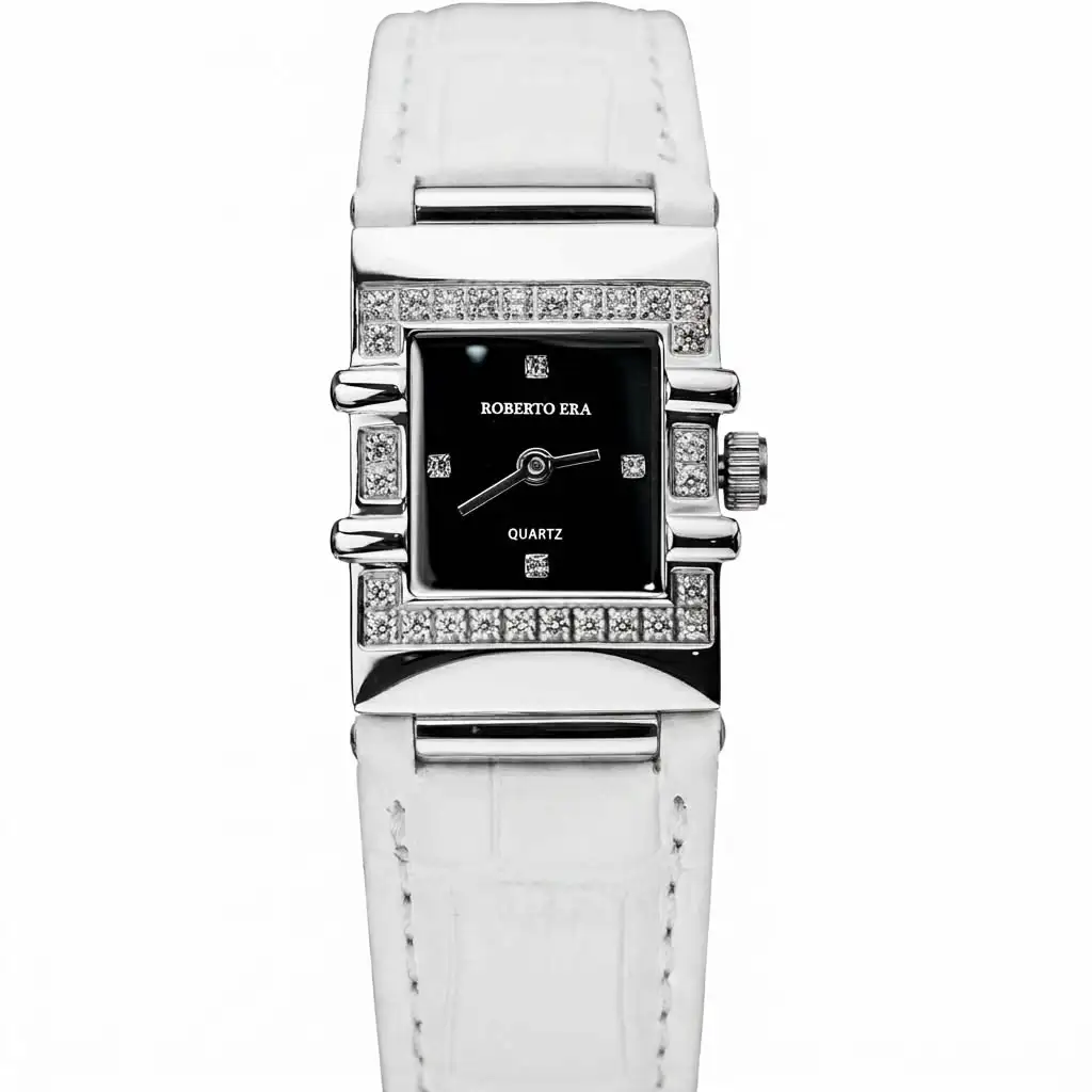 Roberto Era Women Quadra Black Dial Analogue Watch – RE1600W