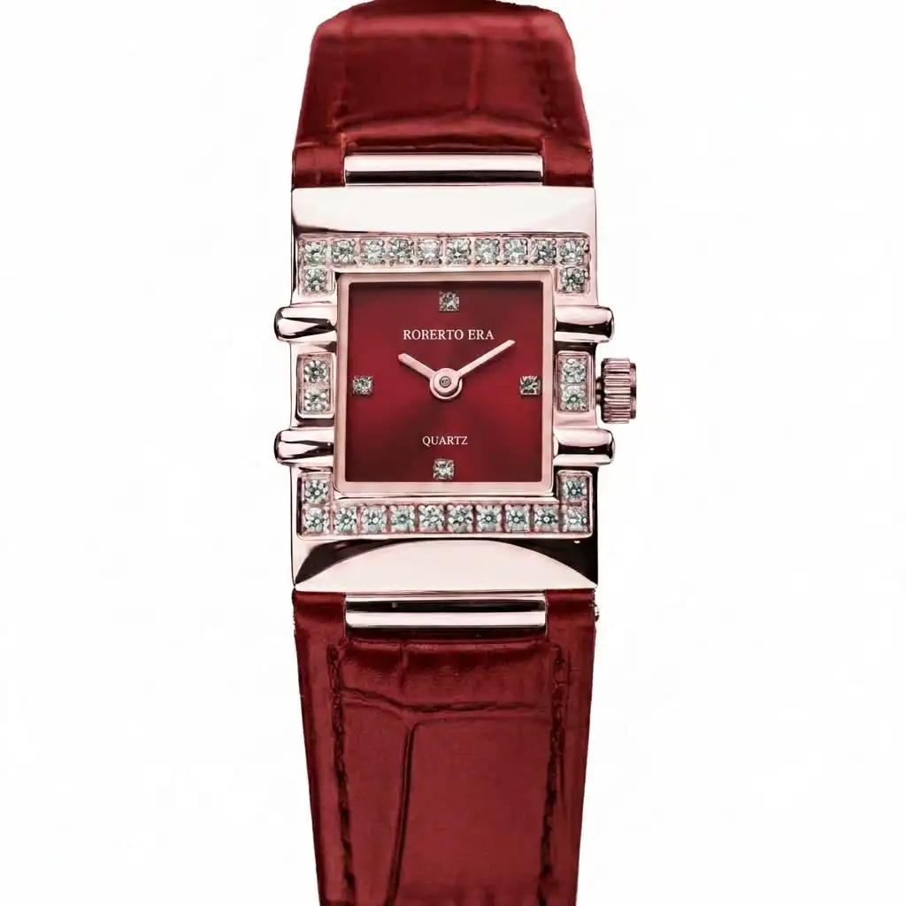 Roberto Era Women Quadra Red Dial Analogue Watch – RE1615
