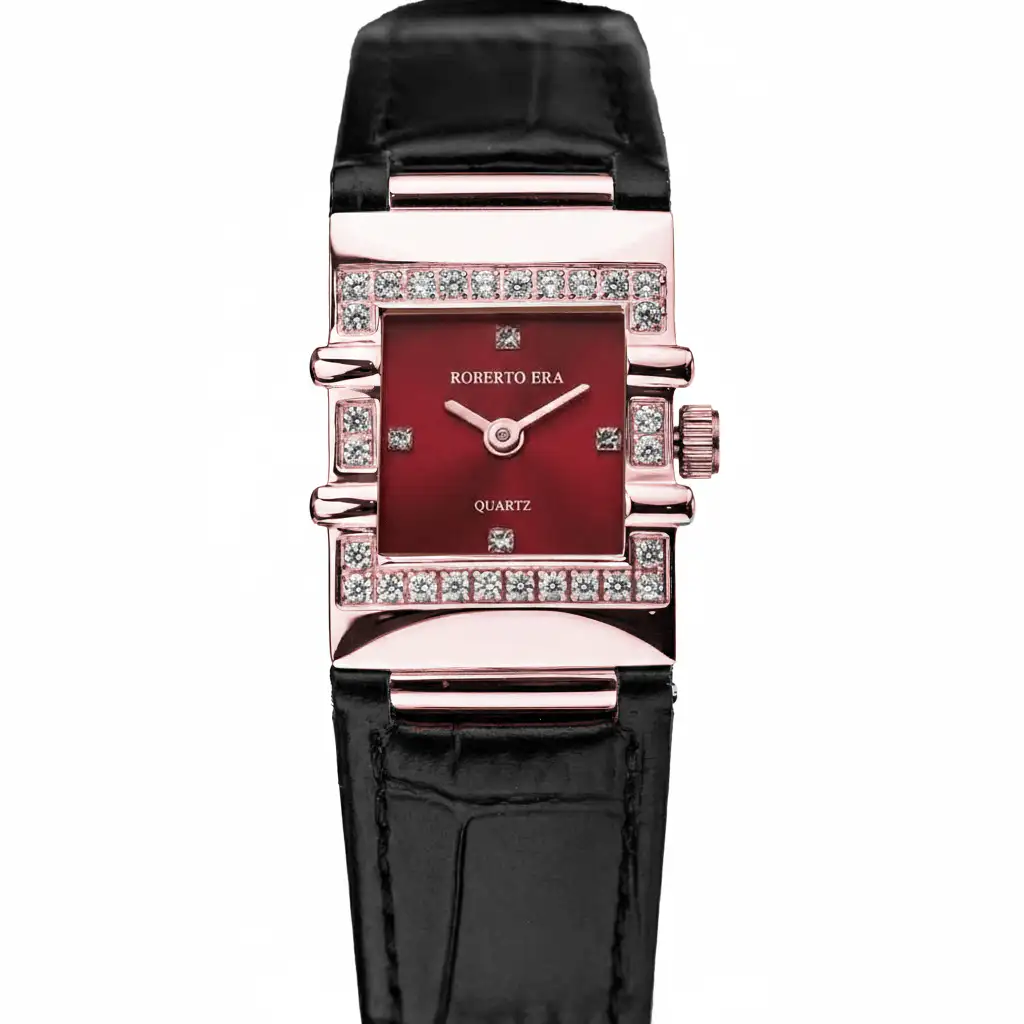 Roberto Era Women Quadra Red Dial Analogue Watch – RE1610R